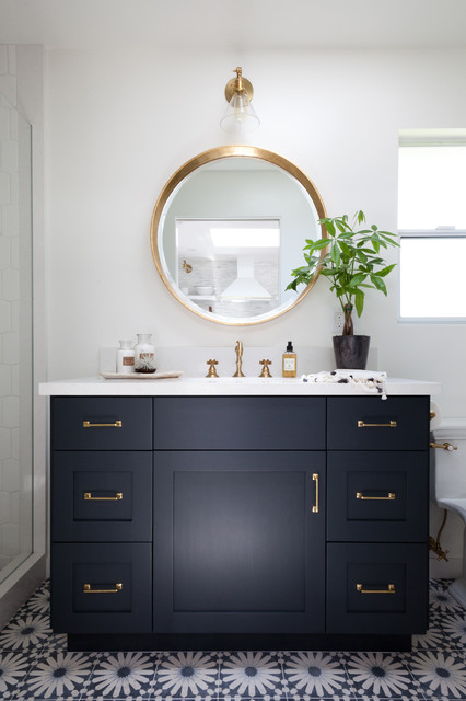 14 Design Ideas Using High-End Brass Bathroom Fixtures