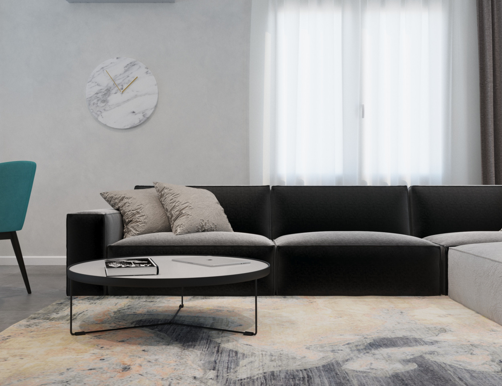 Кухня-гостиная загородного дома в Санкт-Петербурге.