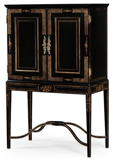 George Iii Lacquered Drinks Cabinets Traditional Wine And Bar