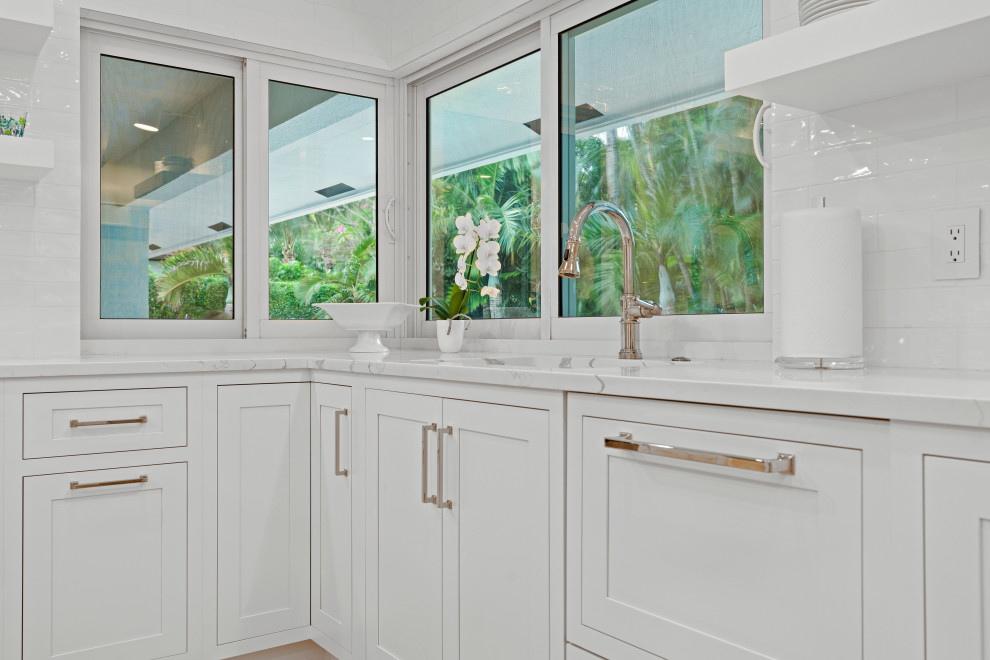 Kitchen - transitional kitchen idea in Miami