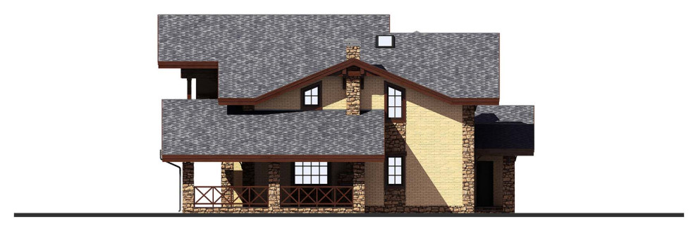 Проект дома в стиле шале