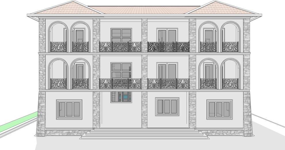 Гостевой дом. Фасад 03