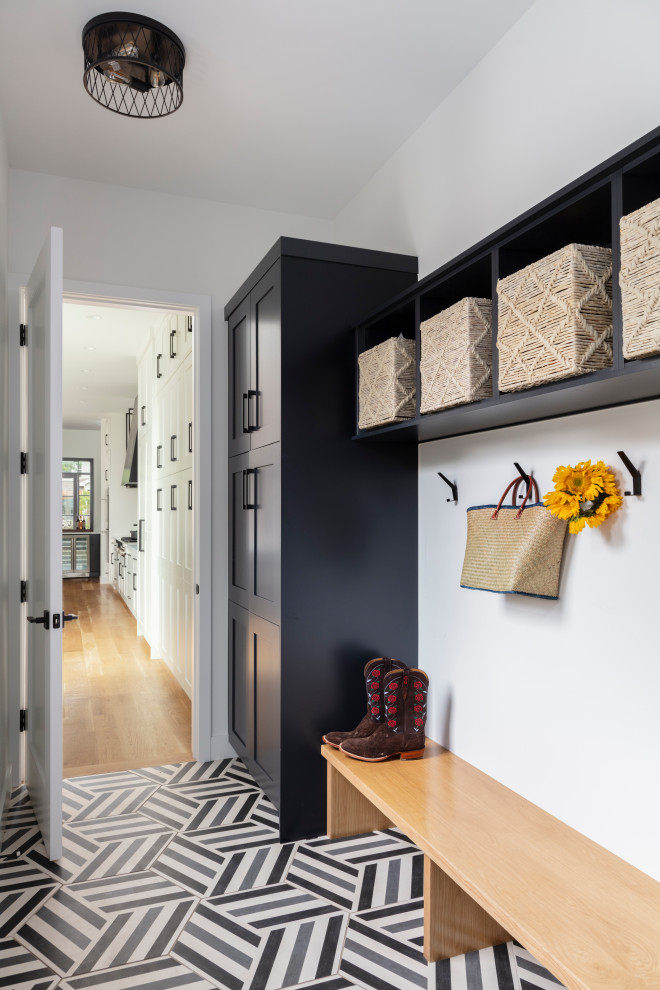 Inspiration for a transitional entryway remodel in Chicago
