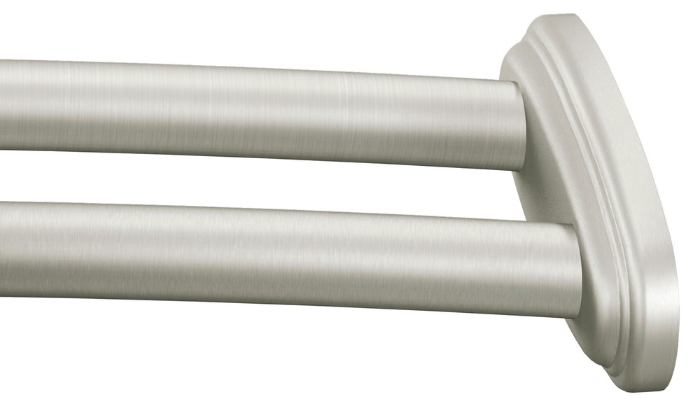 Curved Shower Rods Adjustable Curved Shower Rod - Transitional - Shower