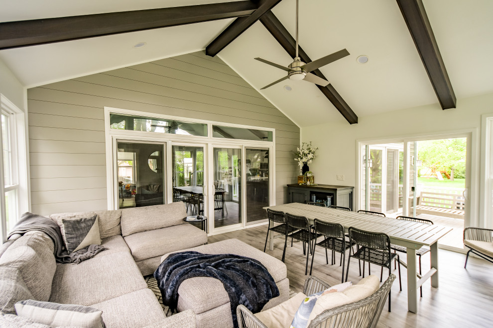 3-Season Room and Deck in Dublin, Ohio - Transitional - Sunroom ...