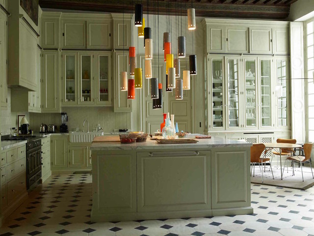 Cuisine "Belfort" transitional-kitchen