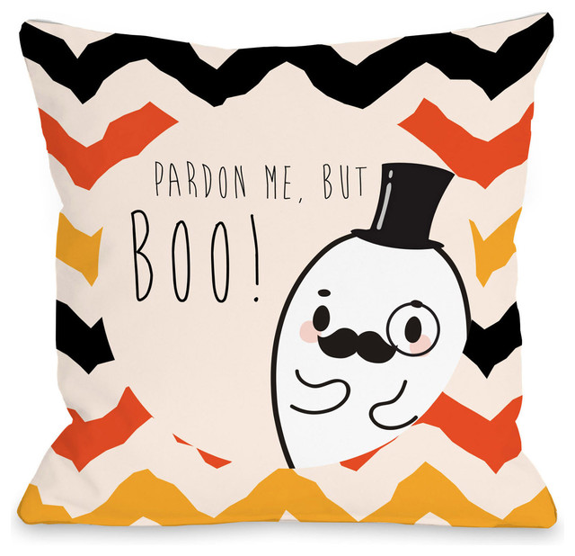 Fancy Ghost Boo Indoor Throw Pillow By Onebellacasa
