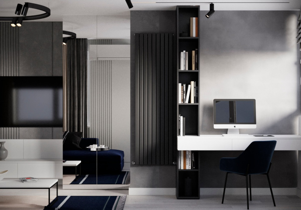 Дизайн интерьера в серых тонах