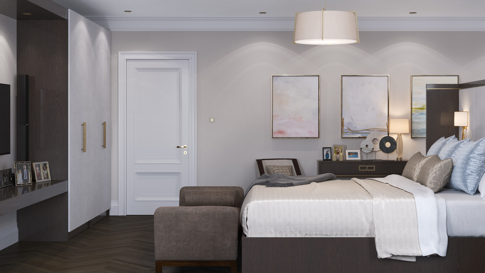 Master bedroom design residential house, London
