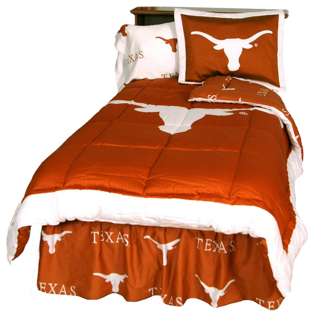 Texas Longhorns Reversible Comforter Set - Texas Longhorns Bedding Sets Texas Longhorns Reversible Comforter Set - Texas Longhorns Bedding Sets