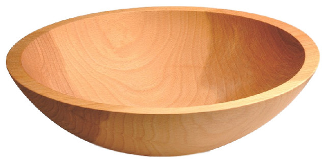 BOWLS, Rare Solid One-Piece Wood Bowls, 12"