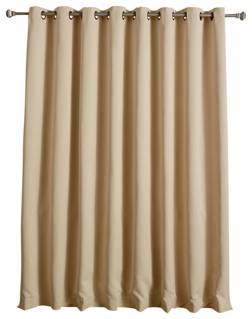 Thermal Blackout Curtain With Wide Width Grommet Top 100 X108