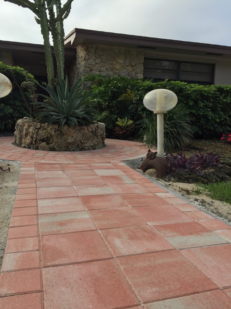 This is an example of an eclectic garden in Miami.