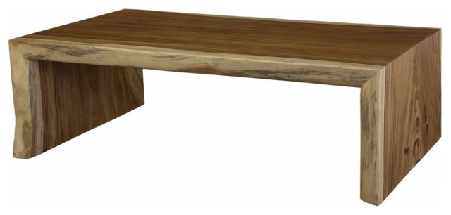 waterfall coffee table wood diy