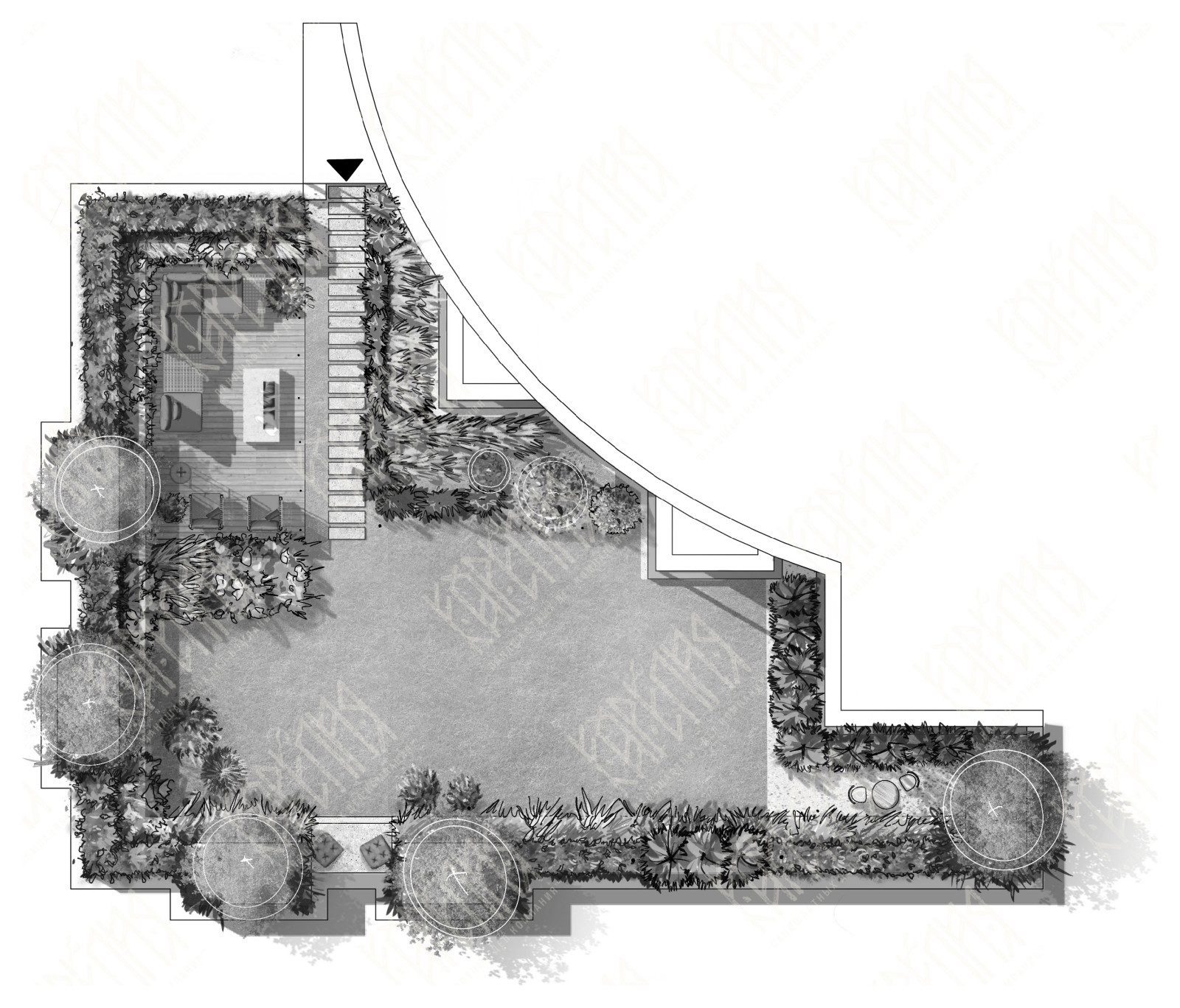 План террасы