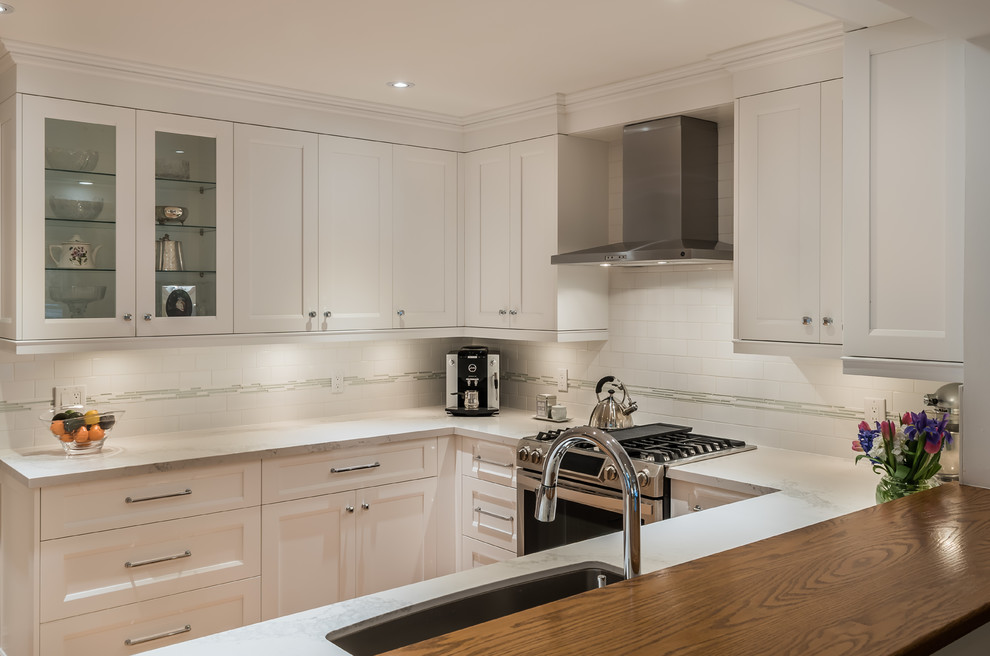 Example of a large transitional kitchen design in Toronto