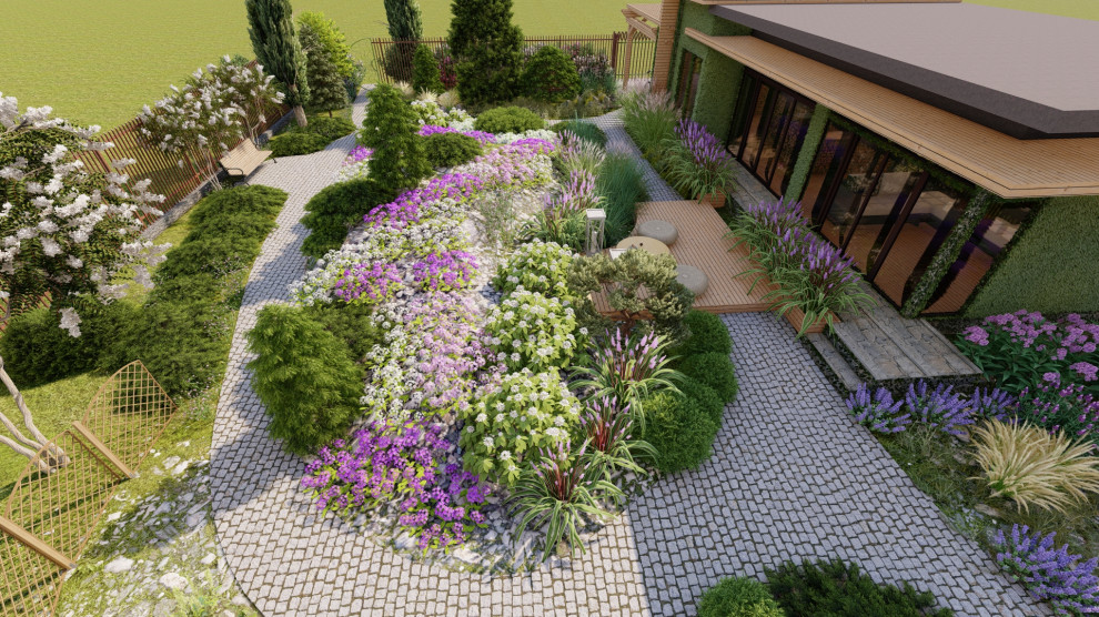 Каменистые устройства на участке 7 соток. "День/Ночь"