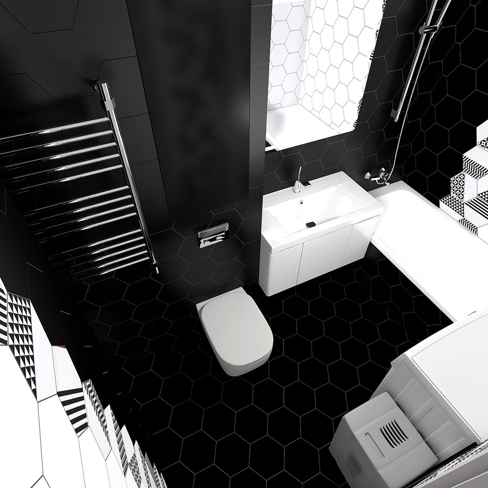 Черно-белая ванна