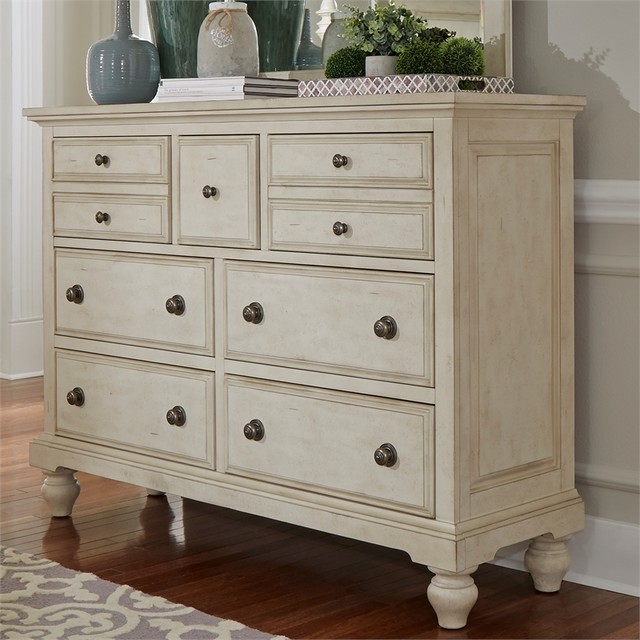 Liberty Furniture 7 Drawer Chesser in White - Farmhouse - Dressers - by ...