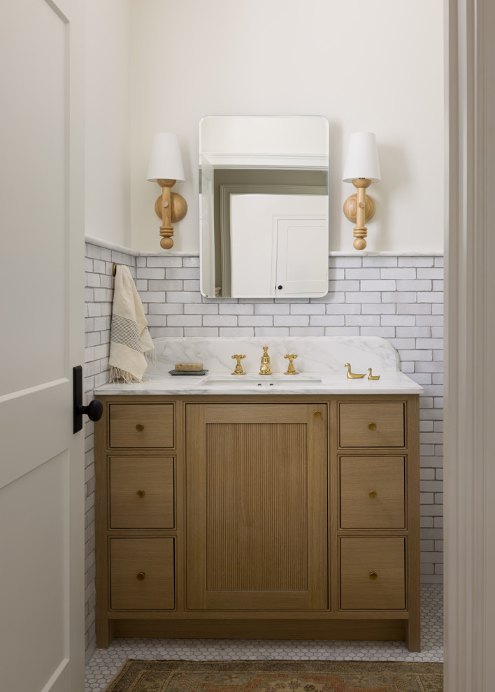 Lee Boulevard - Transitional - Powder Room - Kansas City - by Homoly ...