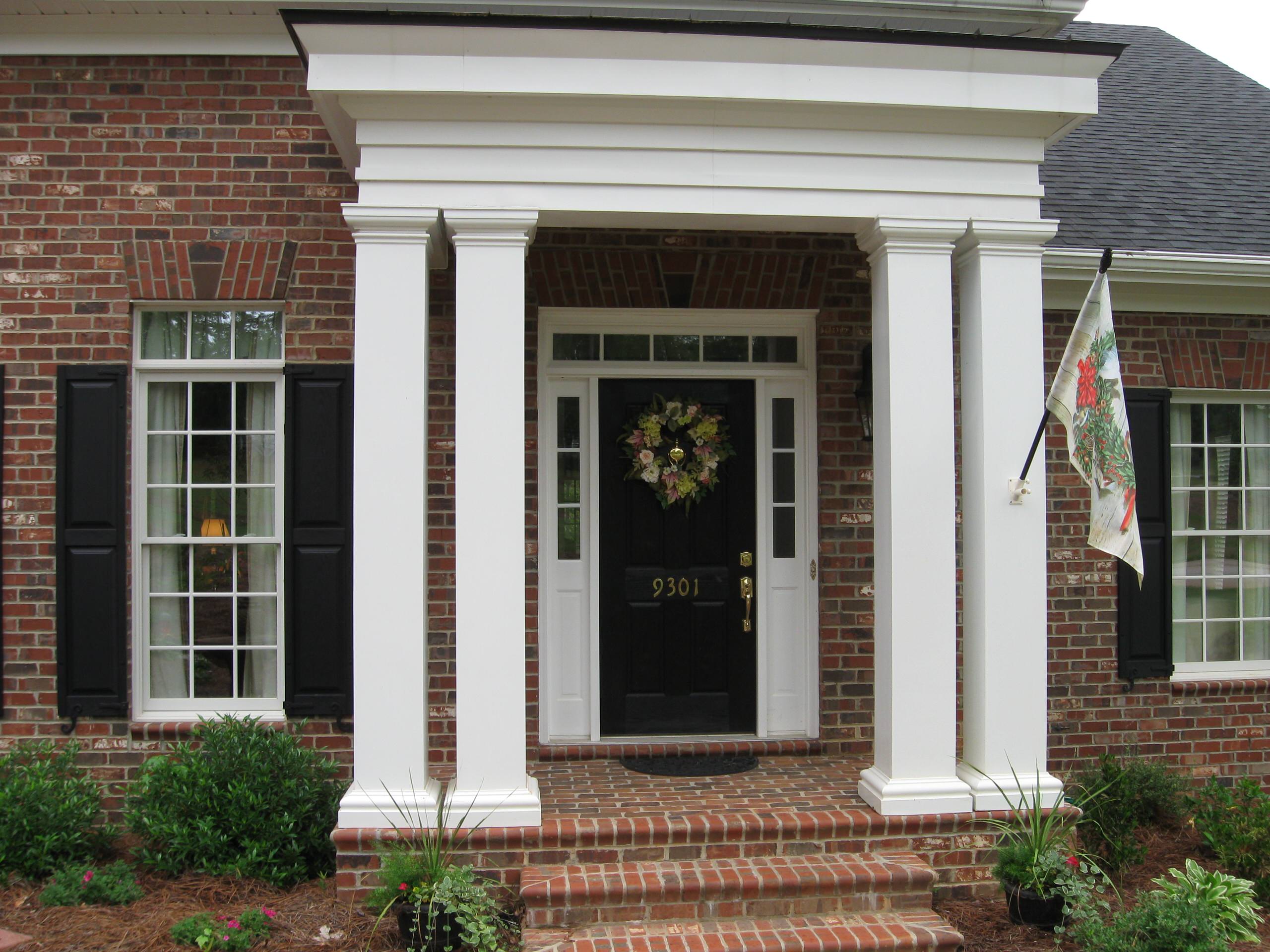 Front Entry with Columns - Contemporary - Porch - Other - by McSpadden  Homes | Houzz
