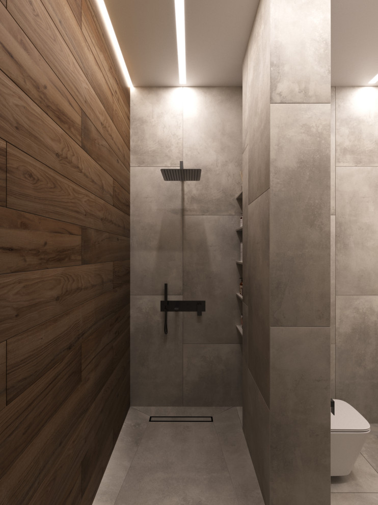 Дизайн интерьера квартиры 77 м2 с 2-мя санузлами и гардеробной