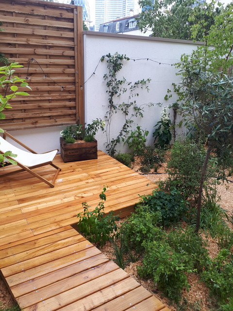 Agencement du jardin contemporary-deck
