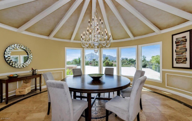 New house large round dining room need help