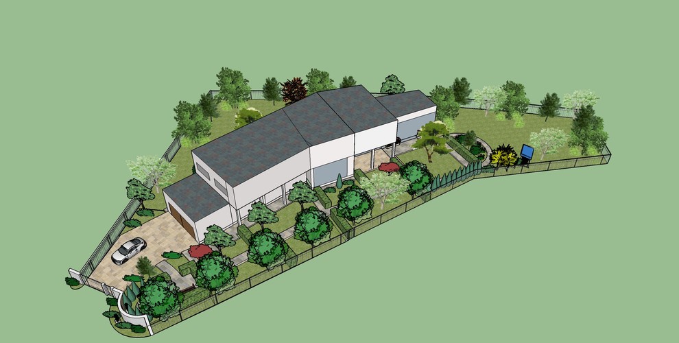 вид сверху проектирование  Солослово 2014г