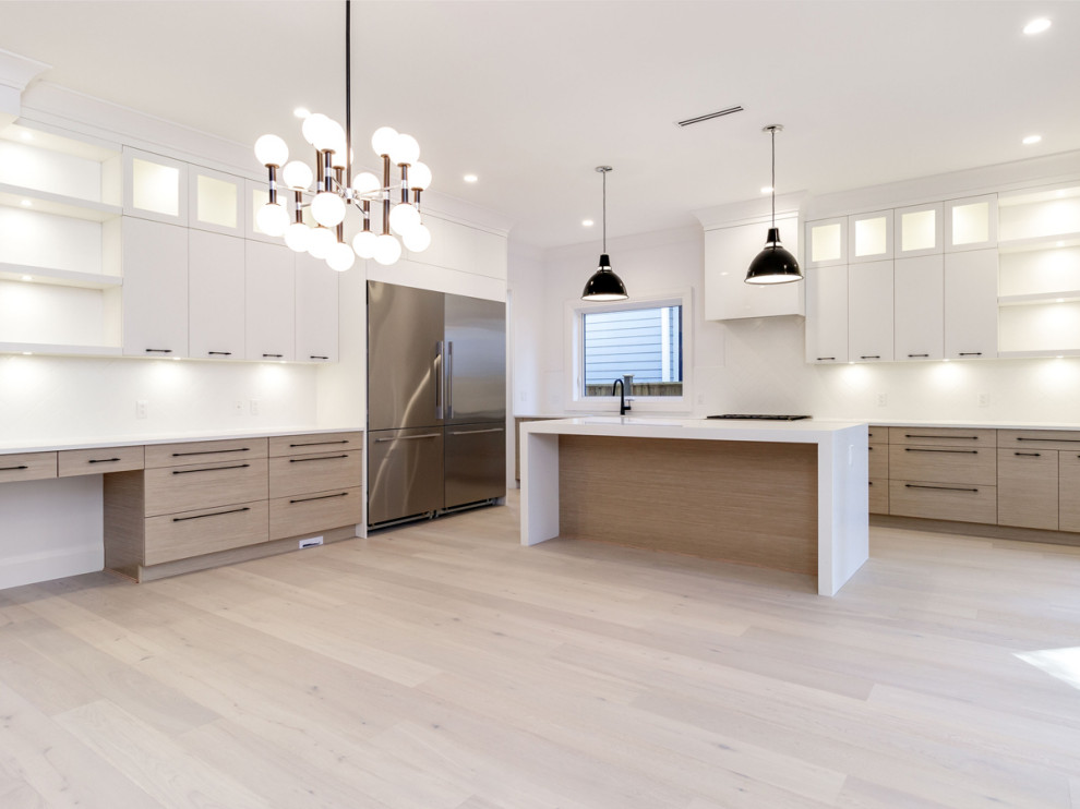 Inspiration for a transitional home design remodel in Vancouver