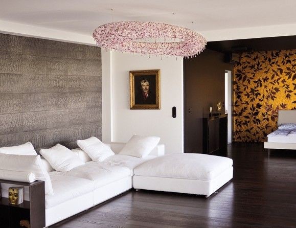 Inspiration for a modern living room in New York.