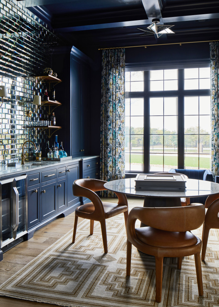 Home bar - transitional home bar idea