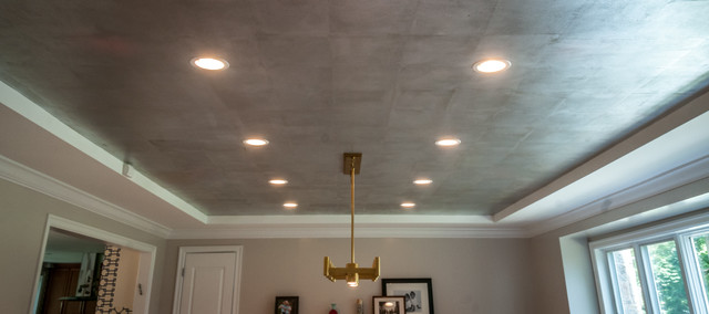 Pewter & Silver Ceilings classico-sala-da-pranzo