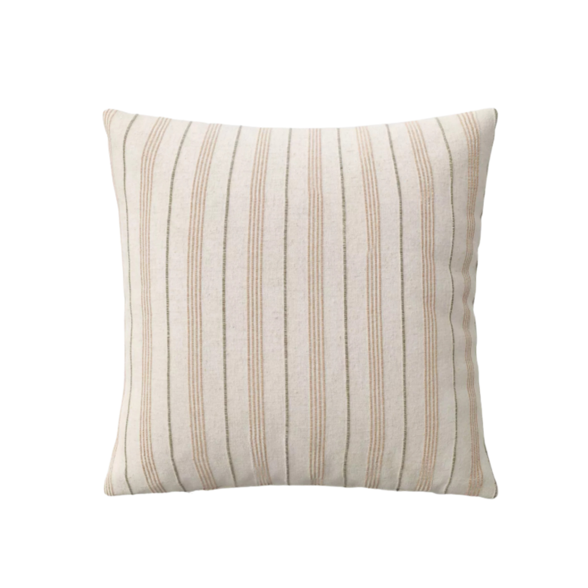 Retailer: Target | Cotton Flax Woven Striped Square Throw Pillow Beige - Threshold™
