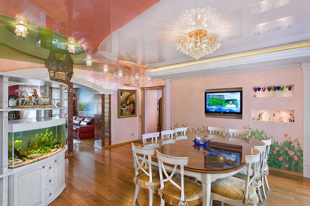 Интерьер коттеджа в ярких тонах