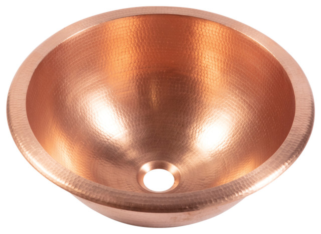 Darwin 16" Dual Flex Bathroom Sink in Naked Copper