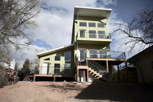 Columbia Rd Custom Home Build trendy-hus-og-facade