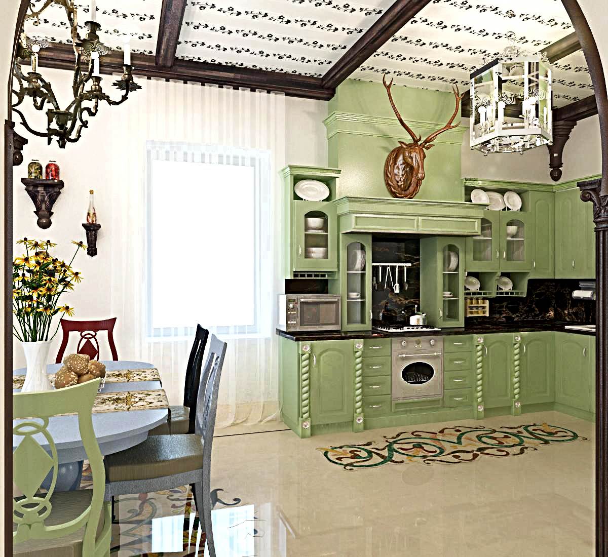 Кухни, столовые.