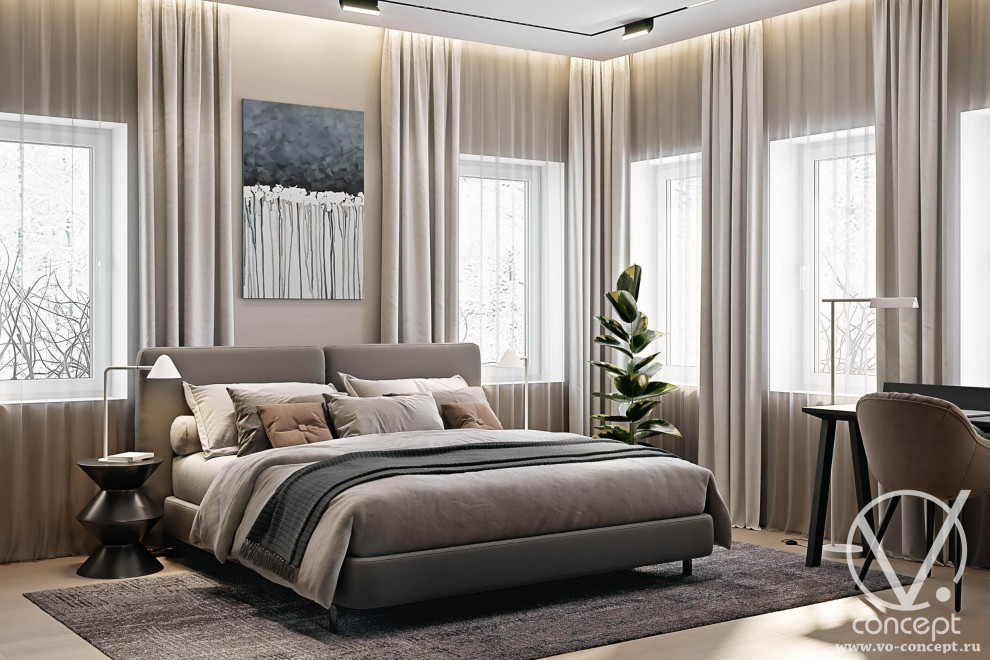 Реконструкция интерьеров дома в подмосковье. 350 м.кв.