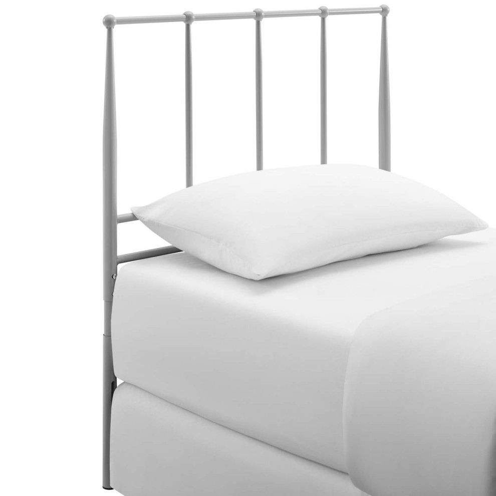 Kiana Twin Metal Stainless Steel Headboard Traditional Headboards