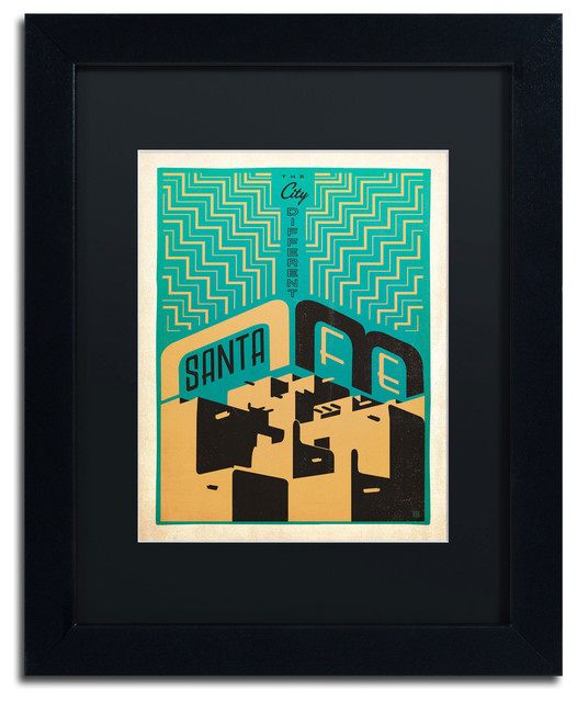 Canvas Santa Fe >> Santa Fe New Mexico Matted Framed Canvas Art By Anderson Design Canvas Santa Fe >> Santa Fe New Mexico Matted Framed Canvas Art By Anderson Design