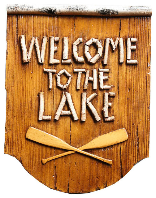 Welcome To The Lake Sign Welcome To The Lake Sign