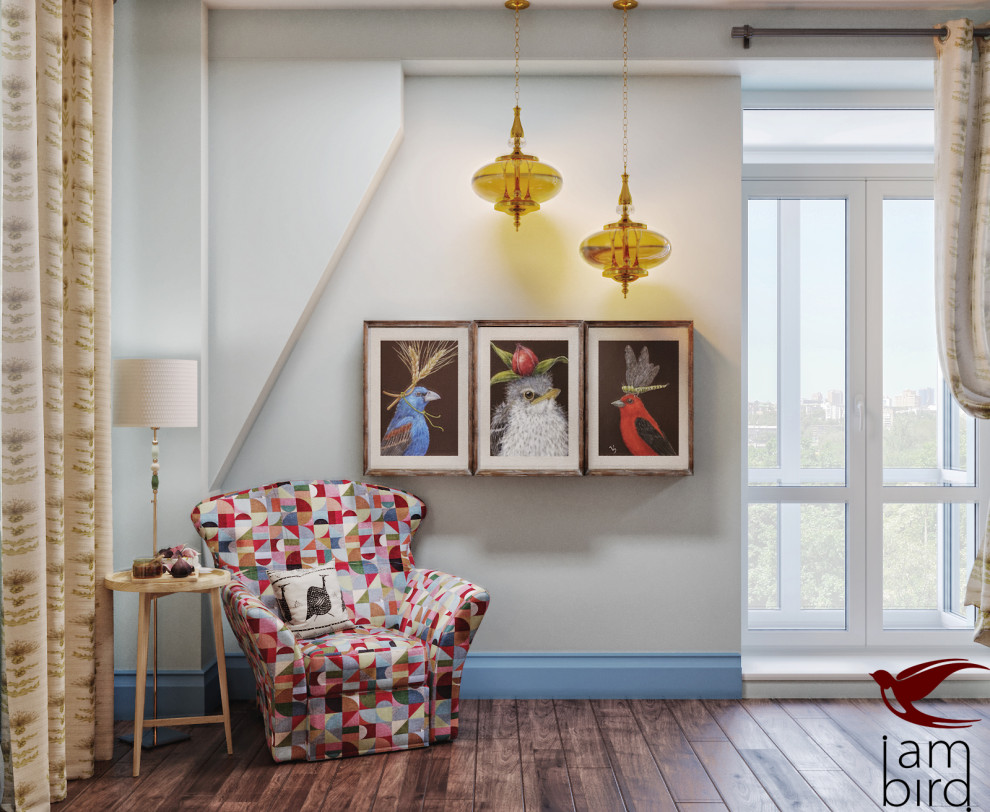 Бохо-Шик в историческом районе Москвы 80 кв.м