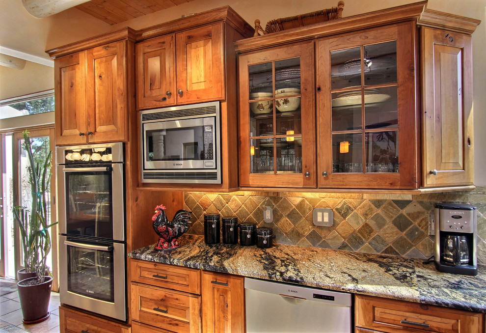 Mountain style kitchen photo in Albuquerque
