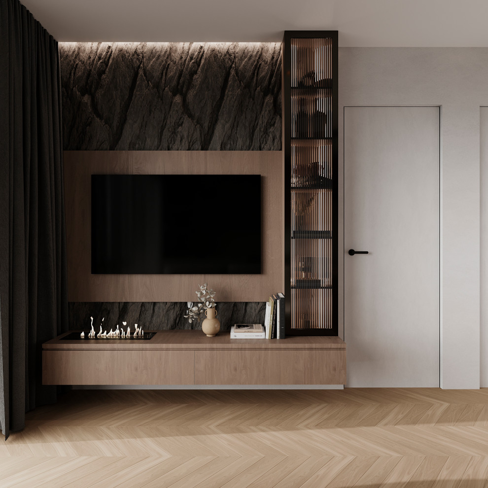 Кухня гостиная в современном стиле