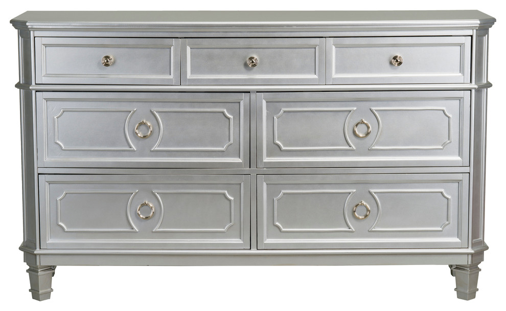 Windsor Silver Dresser Traditional Dressers By Standard