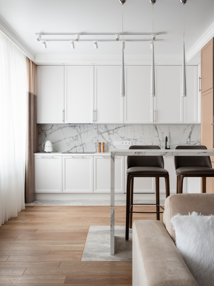 Реализация квартиры в стиле современная классика для семейной пары с ребенком