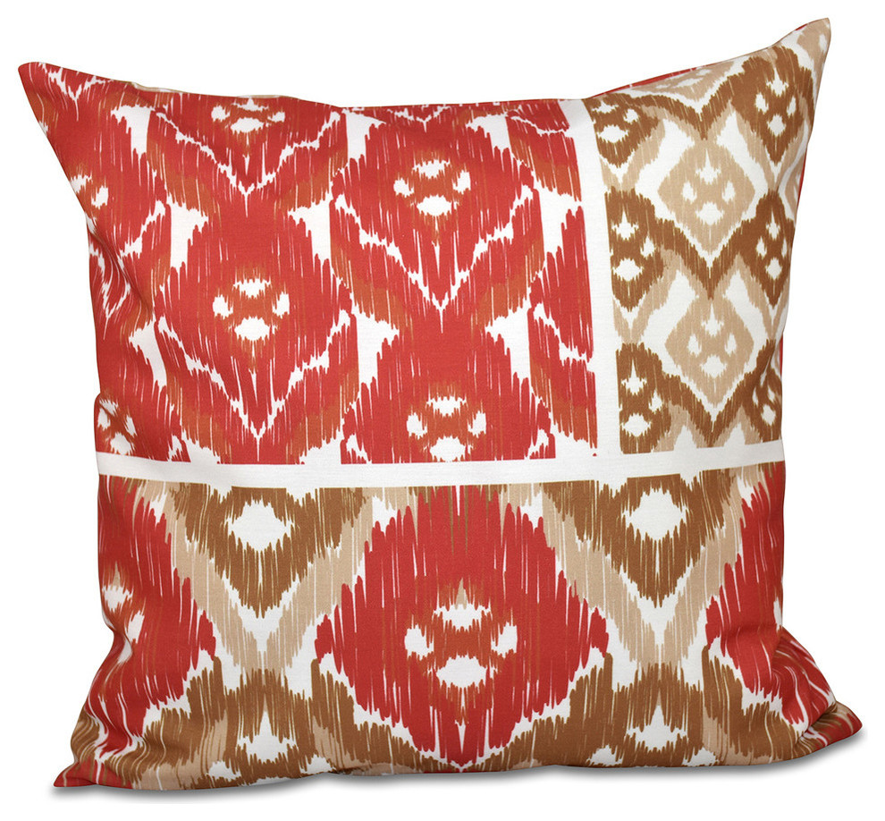 E by design Peace 2 Decorative Geometric Throw Pillow 26 Purple