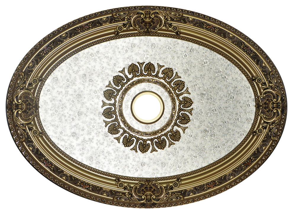 Artistry Lighting Ceiling Medallion Antique Gold Frame Oval Collection