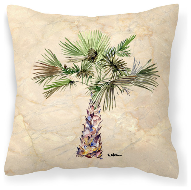 Palm Tree Fabric Decorative Pillow Tropical Outdoor Cushions And